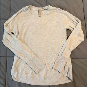 Athleta Light Gray Mindset Sweatshirt